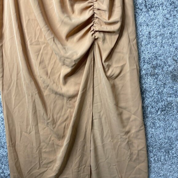 WAYF Dress Maxi Dress Side Crunch Orange Size 8 - Picture 8 of 11